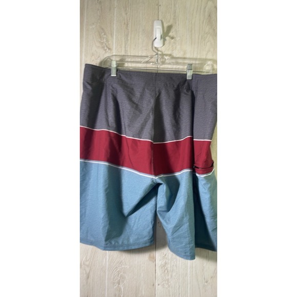 Bert's Other - Berts Brand Board Shorts Mens Size 38 Swim Surfing Trunks Black, Grey, Red And B
